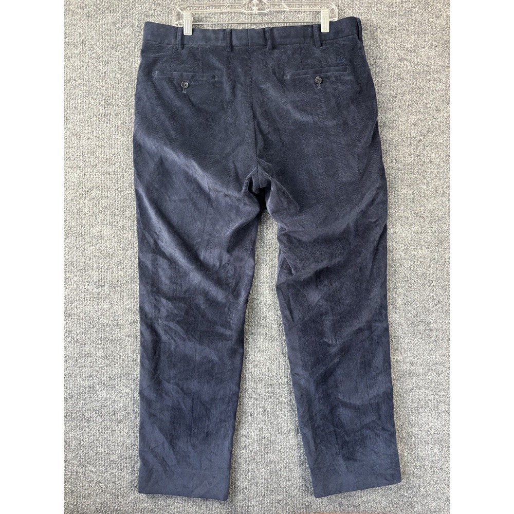 Peter Millar Corduroy Pants Men 36x28 Navy Blue Golf Performance Luxury Preppy - Picture 6 of 9
